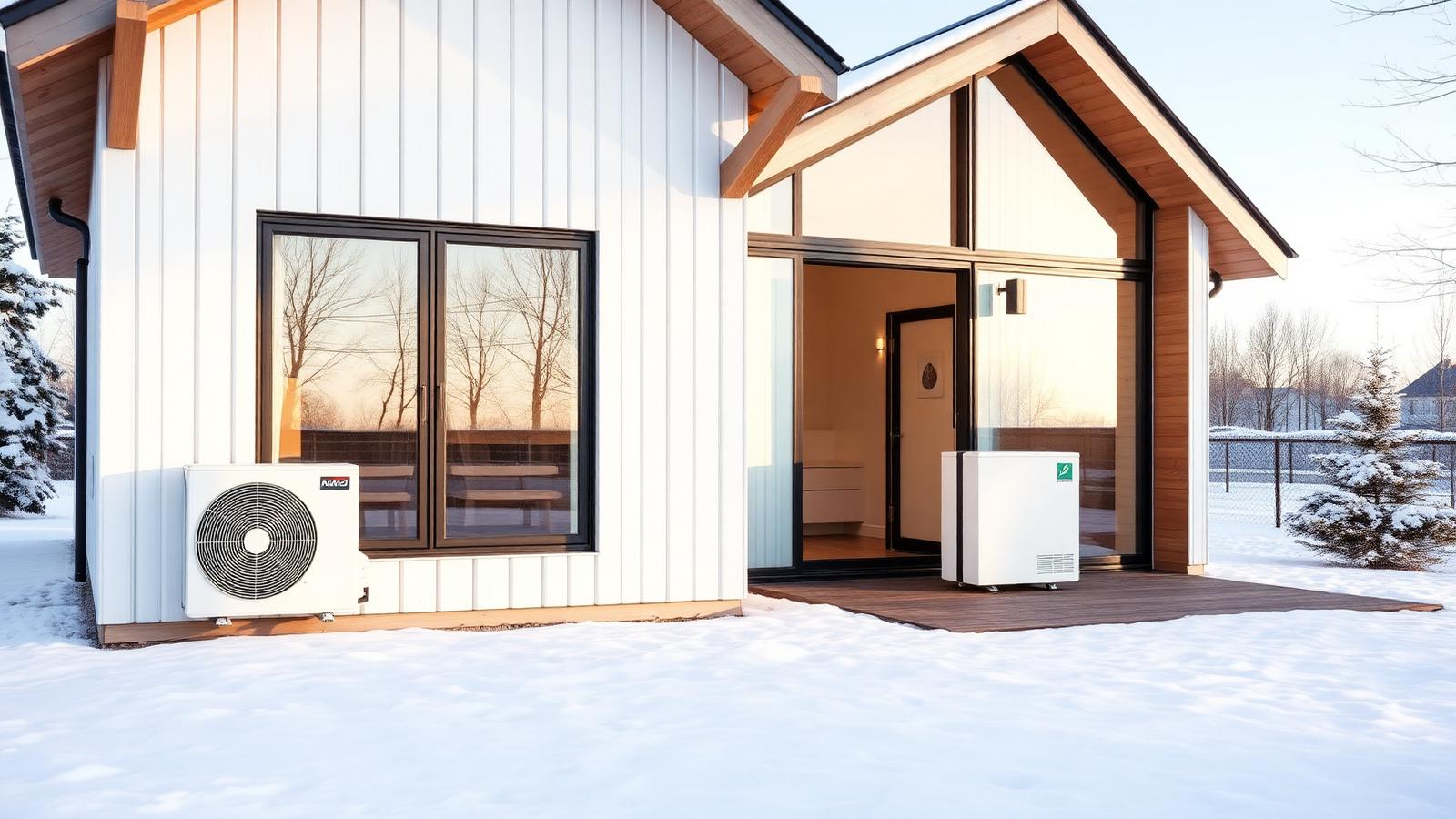 Värmepump installerad vid villa